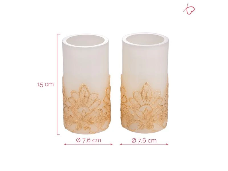 Pauleen LED-Kerzen Set Cosy Charm, Ø 7.6 cm, Gold/Weiss, 2 Stk. 7 Pauleen LED-Kerzen Set Cosy Charm, Ø 7.6 cm, Gold/Weiss, 2 Stk. – Bild 7