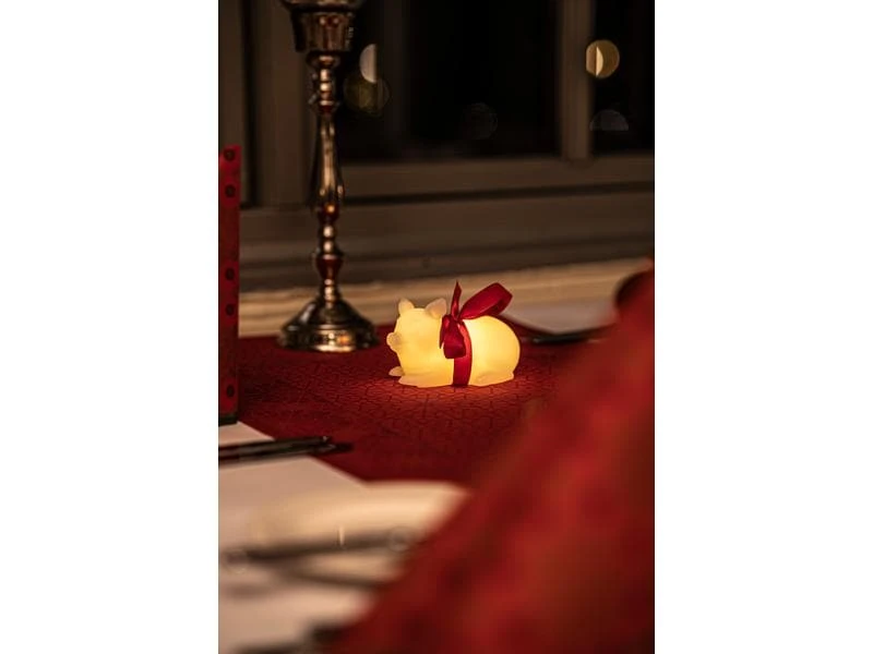 Sirius LED-Figur Schwein Ema, 12 cm, Weiss 2 Sirius LED-Figur Schwein Ema, 12 cm, Weiss – Bild 2