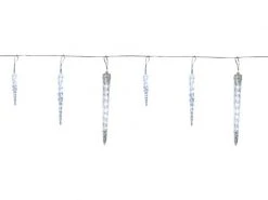 Star Trading LED-Lichtervorhang Gelido Eiszapfen, 24 LED, 7 m