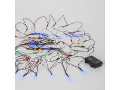 Star Trading LED-Lichterkette Akku Netz, 80 LED, 1.5 m, Outdoor