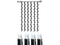 Star Trading Lichtervorhang-System LED, 102 LED, 1 x 2 m