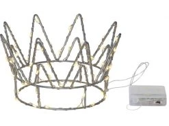 Star Trading Crown, 70 LED, Silber