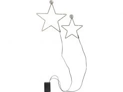 Star Trading Fensterhänger Stella, 50 LED, Schwarz