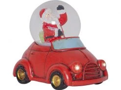 Star Trading Schneekugel Vinter, Santa im Auto, RGB+W