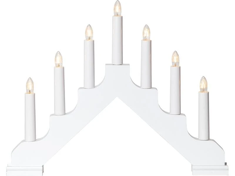 Star Trading Tischdeko Kerzenständer Ada, Weiss 1 Star Trading Tischdeko Kerzenständer Ada, Weiss