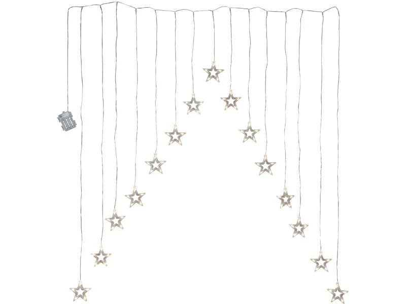 Star Trading LED-Lichtervorhang DecyStar, 15 LED, 1.25 m 1 Star Trading LED-Lichtervorhang DecyStar, 15 LED, 1.25 m