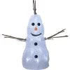 Star Trading LED-Figur Crystaline Schneemann, 26 cm, Weiss