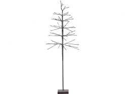 Star Trading Baum Snowfrost, 63 LEDs, 150 cm, Braun