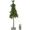 Star Trading Weihnachtsbaum Lummer, 10 LEDs, 45 cm, Grün