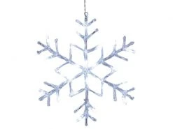 Star Trading Fensterhänger Eisstern Antarctica, 40 cm, Transparent