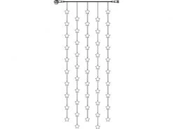 Star Trading Lichtervorhang Erweiterungssystem Decor, 50 LED, 90 x 200 cm