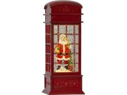 Star Trading Schneekugel Telefonkabine Vinter mit Licht und Schnee