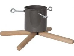 Star Trading Weihnachtsbaumständer 19 cm Grau/Natur