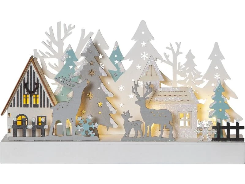 Star Trading Kerzenleuchter Reinbek Landschaft, 30 cm, Holz 1 Star Trading Kerzenleuchter Reinbek Landschaft, 30 cm, Holz