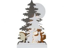 Star Trading Tischdeko Forest Friends, 44 cm, Holz