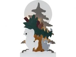 Star Trading Tischdeko Forest Friends, 45 cm, Holz