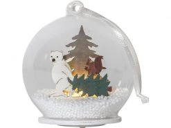 Star Trading Tischdeko Kugel Forest Friends, 9 cm, Mehrfarbig