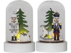 Star Trading LED-Figur Nussknacker, 9 cm, 2 Stück