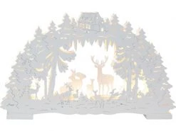 Star Trading Kerzenleuchter Fauna, 42 cm, Holz