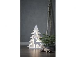 Star Trading Tischdeko Grandy 70 cm, 36 LED, Holz, Weiss -Weihnachtsbeleuchtung Verkäufe 225466785 xxl