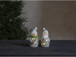 Star Trading LED-Figur Weihnachts- und Schneemann, 14 cm, Grau -Weihnachtsbeleuchtung Verkäufe 225466961 xxl