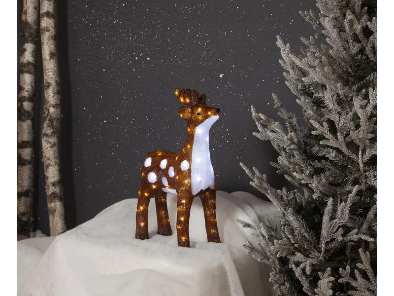 Star Trading LED-Figur Crystalo Reh, 65 cm, Braun 2 Star Trading LED-Figur Crystalo Reh, 65 cm, Braun – Bild 2