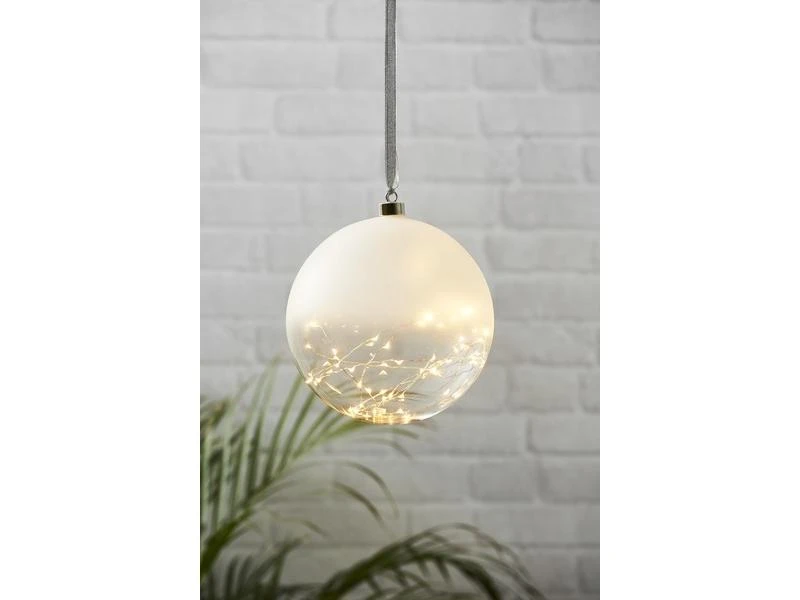 Star Trading Weihnachtskugel Glow, 50 LED, 20 cm, indoor 2 Star Trading Weihnachtskugel Glow, 50 LED, 20 cm, indoor – Bild 2