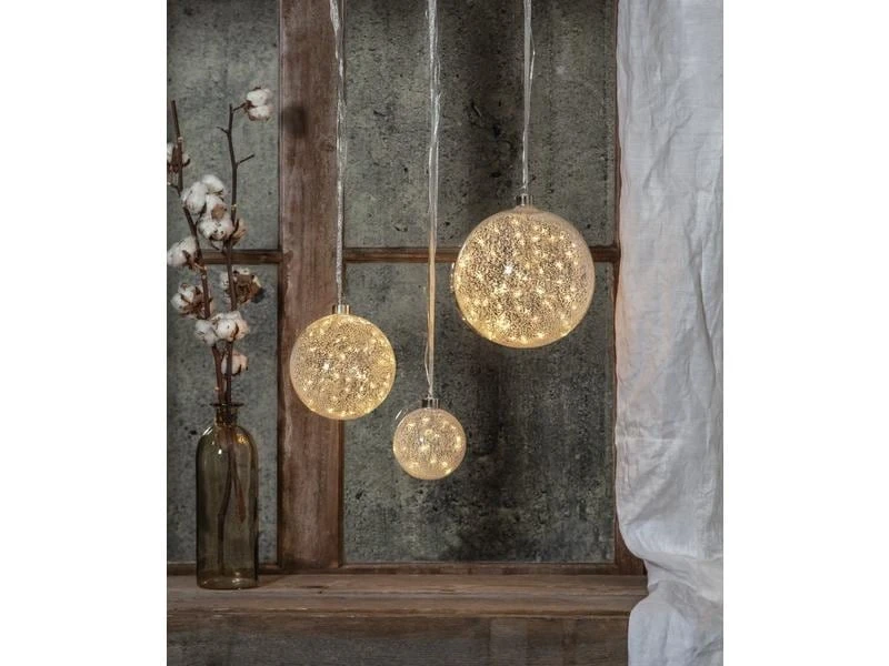 Star Trading Weihnachtskugel Glow Snow, 30 LED, 15 cm, indoor 2 Star Trading Weihnachtskugel Glow Snow, 30 LED, 15 cm, indoor – Bild 2