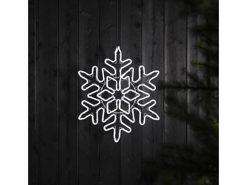 Star Trading LED-Figur Silhouette Neoled Schneeflocke, 80 cm, Weiss 2 Star Trading LED-Figur Silhouette Neoled Schneeflocke, 80 cm, Weiss – Bild 2