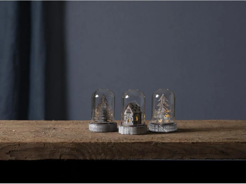 Star Trading Tischdeko Kupol 3er Set, 8.5 cm, Braun 3 Star Trading Tischdeko Kupol 3er Set, 8.5 cm, Braun – Bild 3