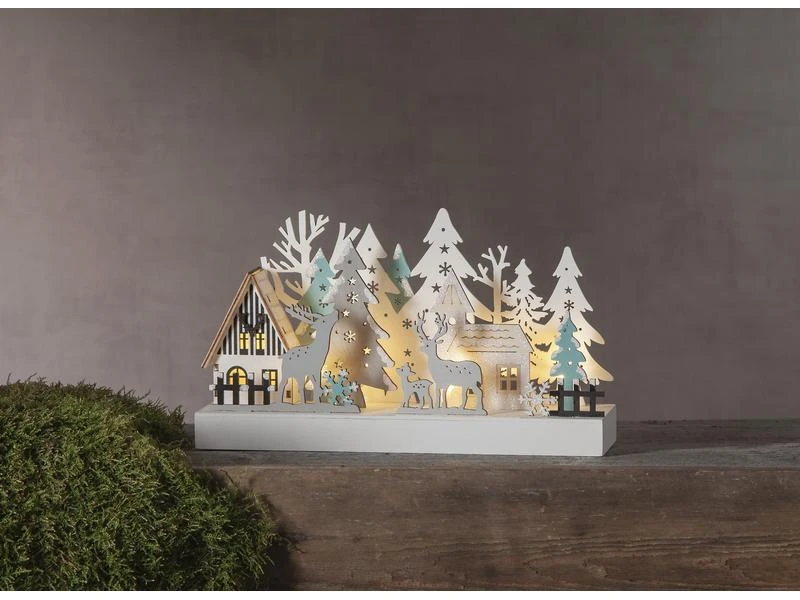 Star Trading Kerzenleuchter Reinbek Landschaft, 30 cm, Holz 3 Star Trading Kerzenleuchter Reinbek Landschaft, 30 cm, Holz – Bild 3