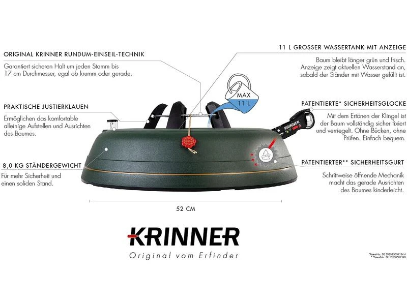 Krinner Weihnachtsbaumständer Ultra Grip XXL, Ø 52 cm 6 Krinner Weihnachtsbaumständer Ultra Grip XXL, Ø 52 cm – Bild 6