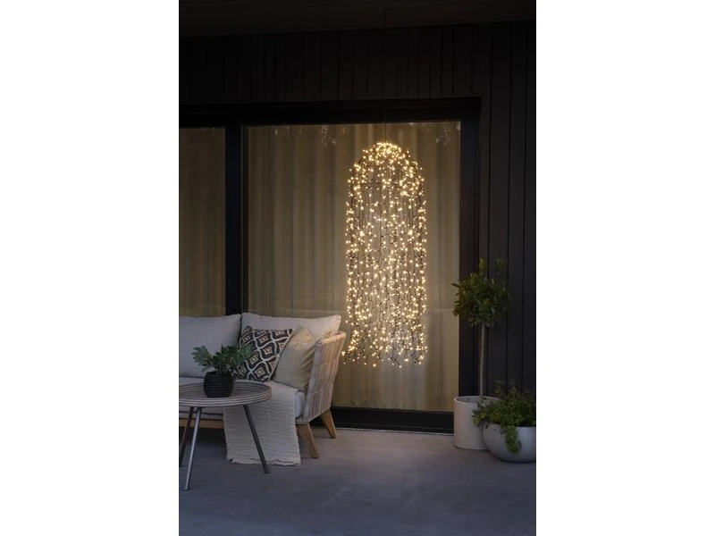 Konstsmide LED-Lichtervorhang Qualle, 900 LED, 1.45 m, Outdoor 2 Konstsmide LED-Lichtervorhang Qualle, 900 LED, 1.45 m, Outdoor – Bild 2