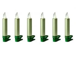 Lumix LED Baumkerze SuperLight Mini, Cashmere, 6er-Set
