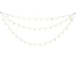 Konstsmide LED-Lichtervorhang Schneeflocken, 44 LED, 1.25 m, Outdoor