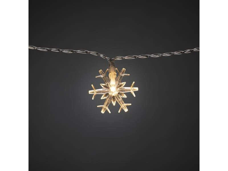 Konstsmide LED-Lichtervorhang Schneeflocken, 44 LED, 1.25 m, Outdoor 4 Konstsmide LED-Lichtervorhang Schneeflocken, 44 LED, 1.25 m, Outdoor – Bild 4