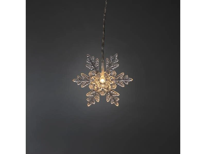 Konstsmide LED-Lichtervorhang Schneeflocken, 60 LED, 1.4 m, Outdoor 4 Konstsmide LED-Lichtervorhang Schneeflocken, 60 LED, 1.4 m, Outdoor – Bild 4