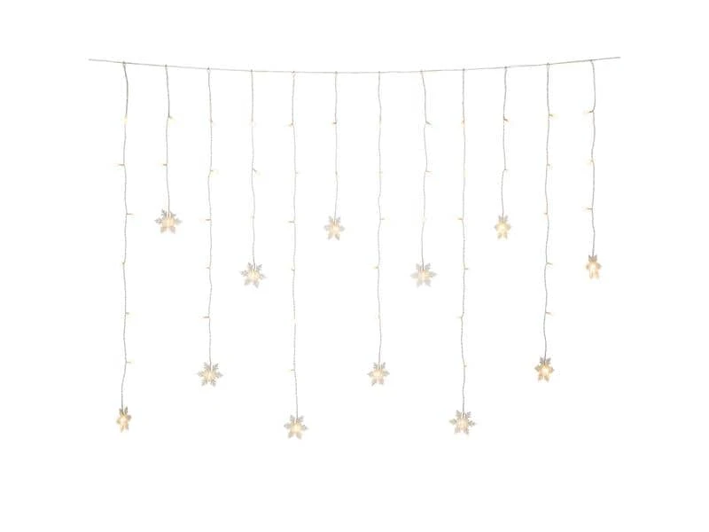 Konstsmide LED-Lichtervorhang Schneeflocken, 60 LED, 1.4 m, Outdoor 1 Konstsmide LED-Lichtervorhang Schneeflocken, 60 LED, 1.4 m, Outdoor