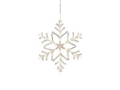 Konstsmide Fensterhänger Acryl-Schneeflocke, Ø 40 cm