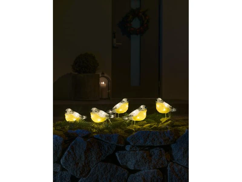 Konstsmide LED-Figur Acryl Vögel, 5er Set 3 Konstsmide LED-Figur Acryl Vögel, 5er Set – Bild 3