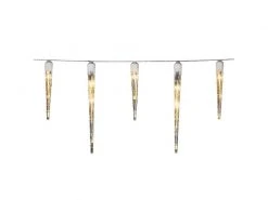 Konstsmide LED-Lichterkette Eiszapfen, 96 LED, 5 m, Outdoor