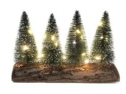 Dameco Tischdeko Tannenbäume, 12 cm, Grün