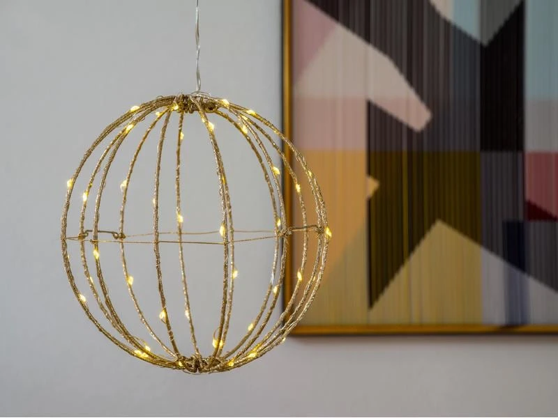 STT Tischdeko Svenja Star 3D Ball, Ø 20 cm, Gold 5 STT Tischdeko Svenja Star 3D Ball, Ø 20 cm, Gold – Bild 5