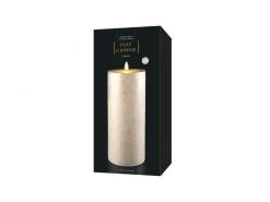 STT LED-Kerze XL Flat, Ø 12.5 x 27.5 cm, Grau -Weihnachtsbeleuchtung Verkäufe 230219365 xxl