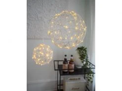 STT Tischdeko 3D Ball Bianco M, Ø 20 cm -Weihnachtsbeleuchtung Verkäufe 230220359 xxl