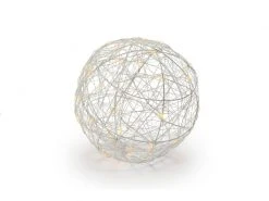 STT Tischdeko 3D Ball Bianco M, Ø 20 cm