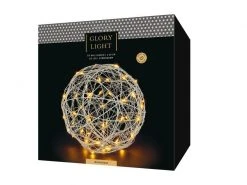 STT Tischdeko 3D Ball Bianco M, Ø 20 cm -Weihnachtsbeleuchtung Verkäufe 230220701 xxl