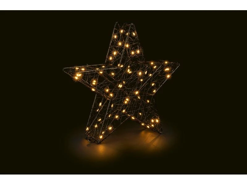 STT Tischdeko 3D Star Nero M, 28 cm 2 STT Tischdeko 3D Star Nero M, 28 cm – Bild 2