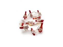 STT LED-Lichterkette Clips Christmas Trees, 25 LEDs, 1.8 m, Rot