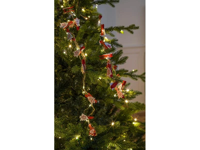 STT LED-Lichterkette Clips Christmas Trees, 25 LEDs, 1.8 m, Rot 3 STT LED-Lichterkette Clips Christmas Trees, 25 LEDs, 1.8 m, Rot – Bild 3